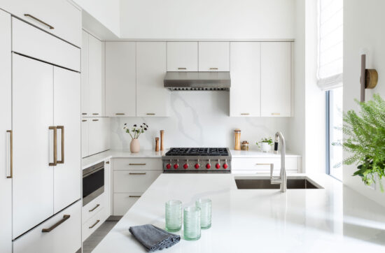 High-end kitchen remodeling Tribeca NYC Thomas Street project by Gurri Remodel with marble countertops