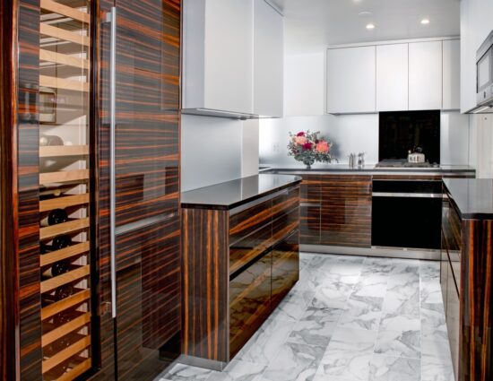 Luxury kitchen renovation Fifth Avenue Upper East Side NYC with custom cabinetry by Gurri Remodel