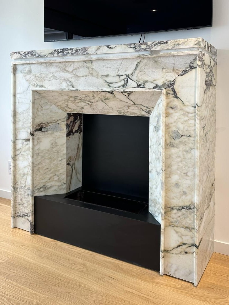 Stone fabrication and countertop installation NYC by Gurri Remodel